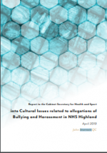 Report to the Cabinet Secretary for Health and Sport into Cultural Issues related to allegations of Bullying and Harassment in NHS Highland